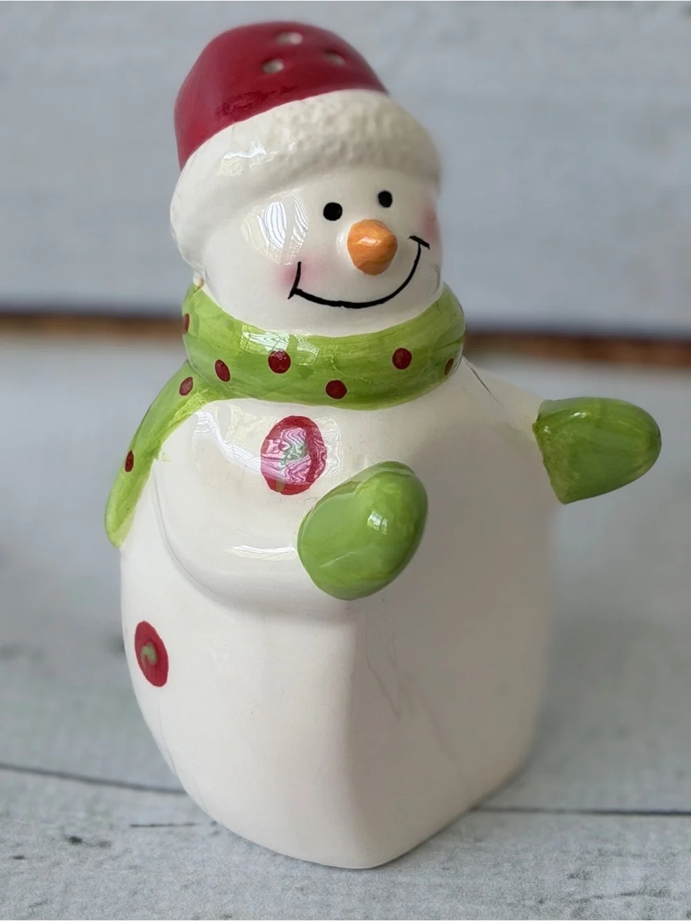 Holiday Snowman Salt & Pepper Shakers by